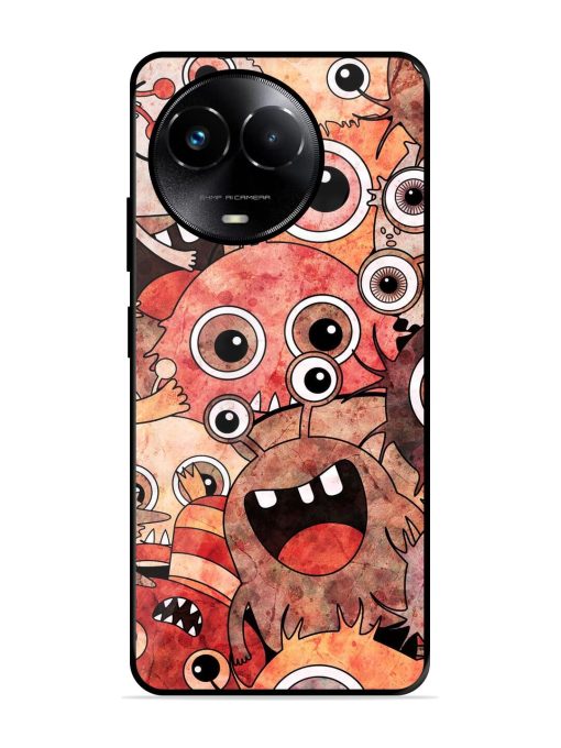 Monster Mash Glossy Soft Edge Case for Realme 11X (5G) Chachhi