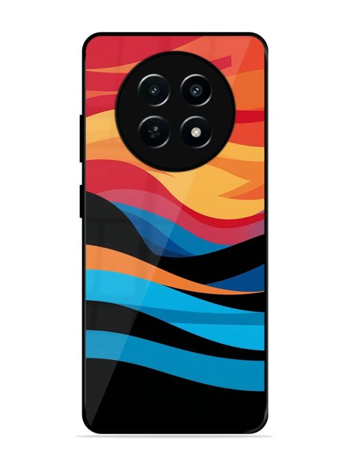 Blazing Currents Glossy Soft Edge Case for Realme 12 (5G) Chachhi