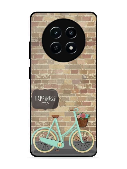 Pedaling Towards Happiness Glossy Soft Edge Case for Realme 12 (5G) Chachhi