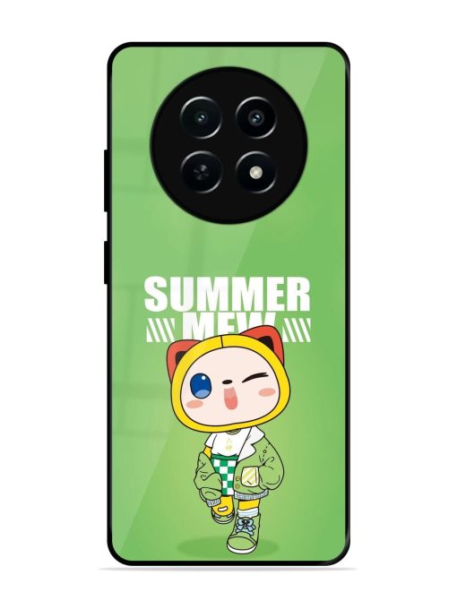 Purrfect Summer Glossy Soft Edge Case for Realme 12 (5G) Chachhi