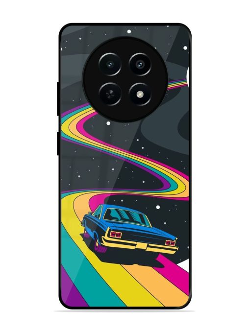 Rainbow Road Glossy Soft Edge Case for Realme 12 (5G) Chachhi