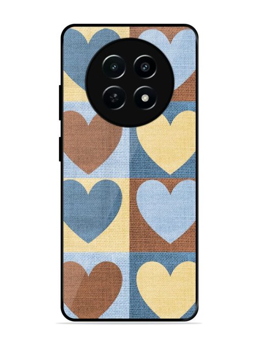 Hearts On Canvas Glossy Soft Edge Case for Realme 12 (5G) Chachhi