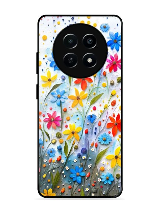 Vibrant Floral Glossy Soft Edge Case for Realme 12 (5G) Chachhi