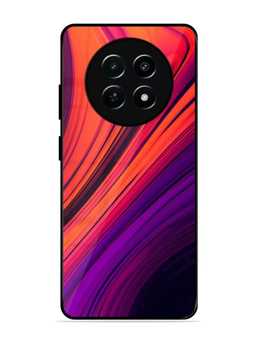 Crimson Curls Glossy Soft Edge Case for Realme 12 (5G) Chachhi