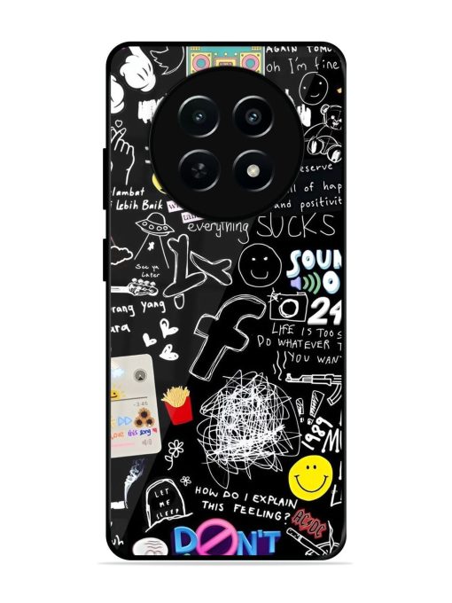 Doodle Diary Glossy Soft Edge Case for Realme 12 (5G) Chachhi