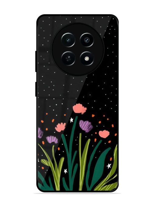 Midnight Bloom Glossy Soft Edge Case for Realme 12 (5G) Chachhi