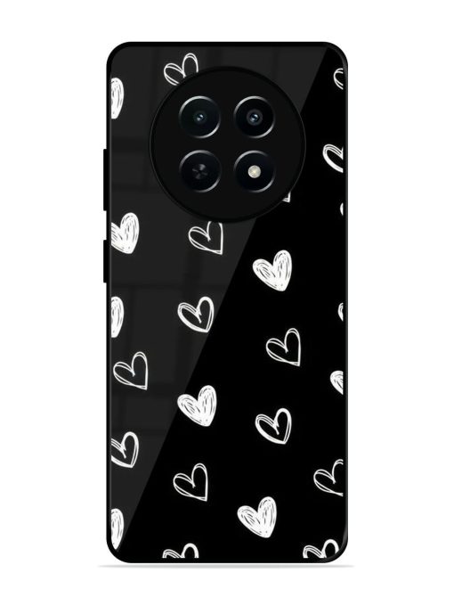 Scattered Hearts Glossy Soft Edge Case for Realme 12 (5G) Chachhi