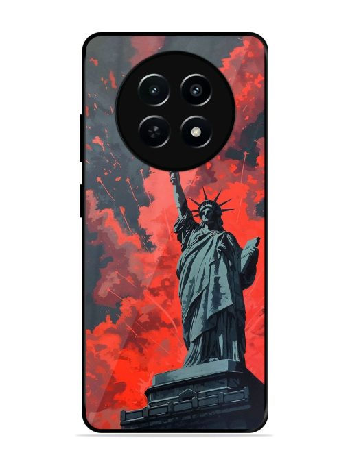 Lady Liberty'S Firework Finale Glossy Soft Edge Case for Realme 12 (5G) Chachhi