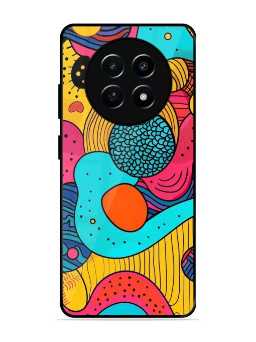 Psychedelic Patterns Glossy Soft Edge Case for Realme 12 (5G) Chachhi