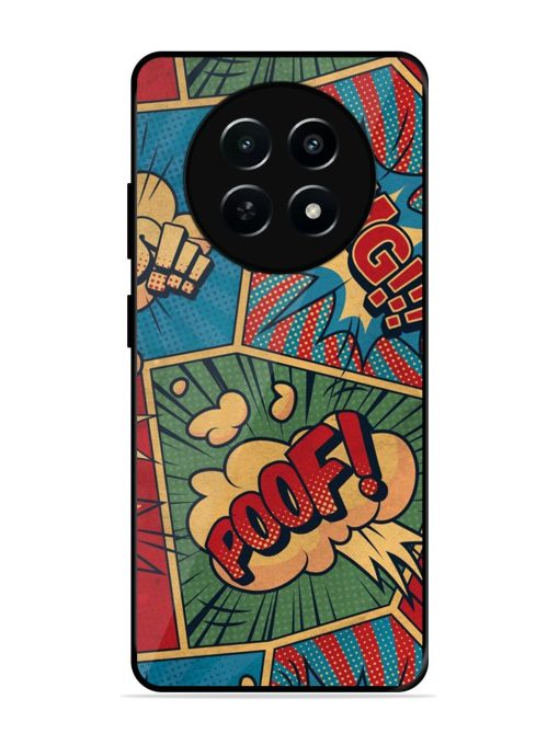 Comic Book Chaos Glossy Soft Edge Case for Realme 12 (5G) Chachhi