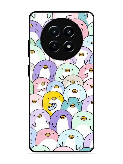 Penguin Party Glossy Soft Edge Case for Realme 12 (5G) Chachhi