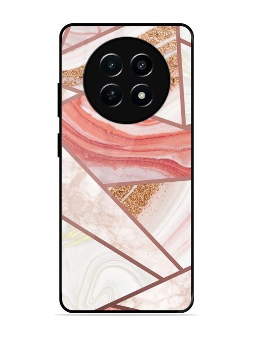 Rosy Mosaic Glossy Soft Edge Case for Realme 12 (5G) Chachhi