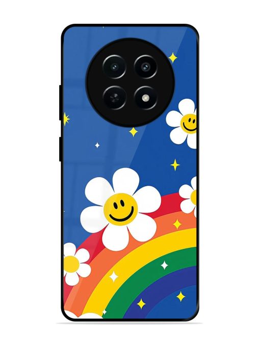 Happy Daisies And Rainbow Sky Glossy Soft Edge Case for Realme 12 (5G) Chachhi