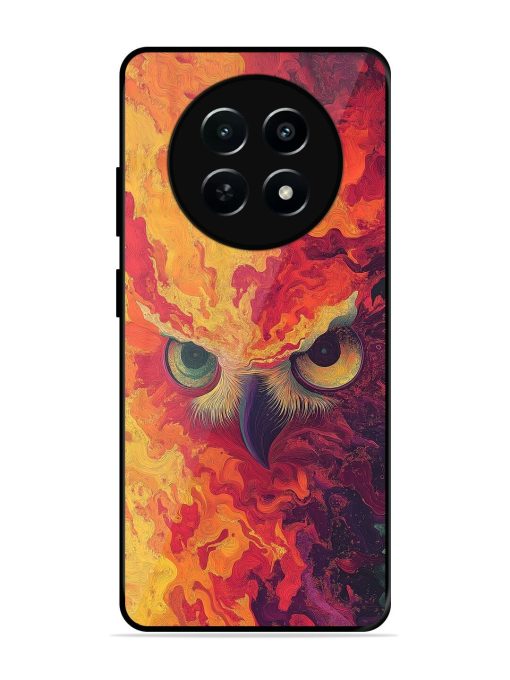 Fiery Owl Glossy Soft Edge Case for Realme 12 (5G) Chachhi