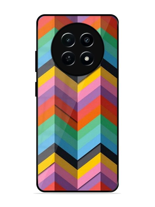 Colorful Zigzag Glossy Soft Edge Case for Realme 12 (5G) Chachhi