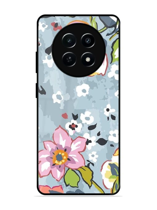 Floral Fantasy Glossy Soft Edge Case for Realme 12 (5G)