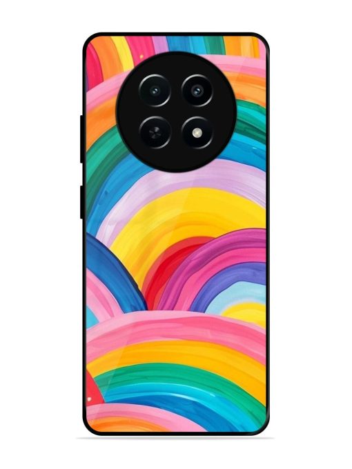 Rainbow Cascade Glossy Soft Edge Case for Realme 12 (5G) Chachhi