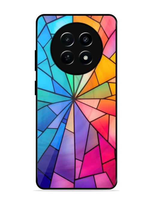 Stained Glass Kaleidoscope Of Colors Glossy Soft Edge Case for Realme 12 (5G) Chachhi