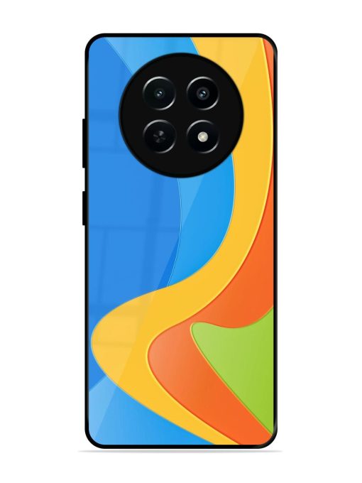 Curvy Color Cascade Glossy Soft Edge Case for Realme 12 (5G) Chachhi