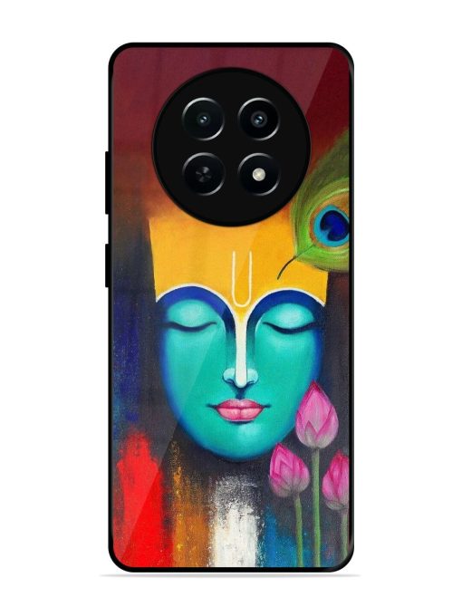 Divine Tranquility: The Face Of Krishna Glossy Soft Edge Case for Realme 12 (5G) Chachhi