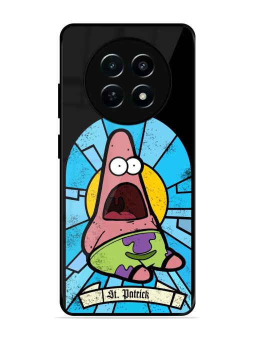 St. Patrick'S Day Stained Glass Patrick Star Glossy Soft Edge Case for Realme 12 (5G) Chachhi