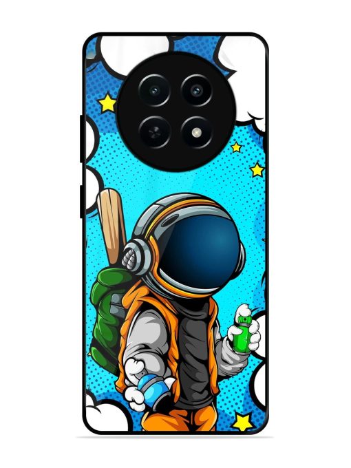 Space Graffiti Artist Glossy Soft Edge Case for Realme 12 (5G) Chachhi