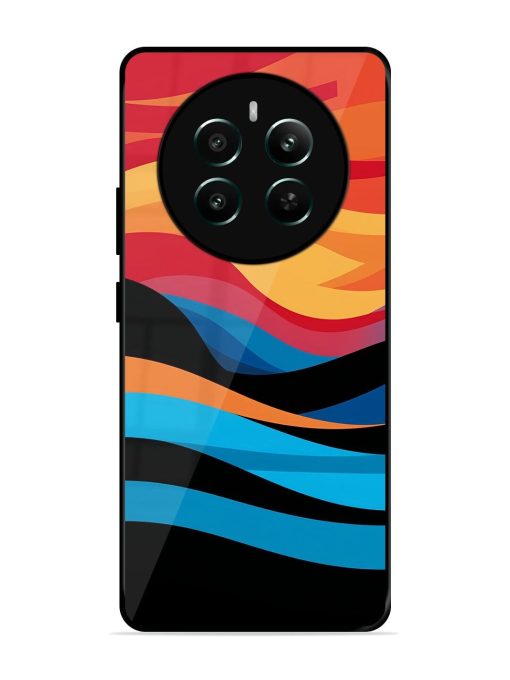 Blazing Currents Glossy Soft Edge Case for Realme 12 Plus (5G)