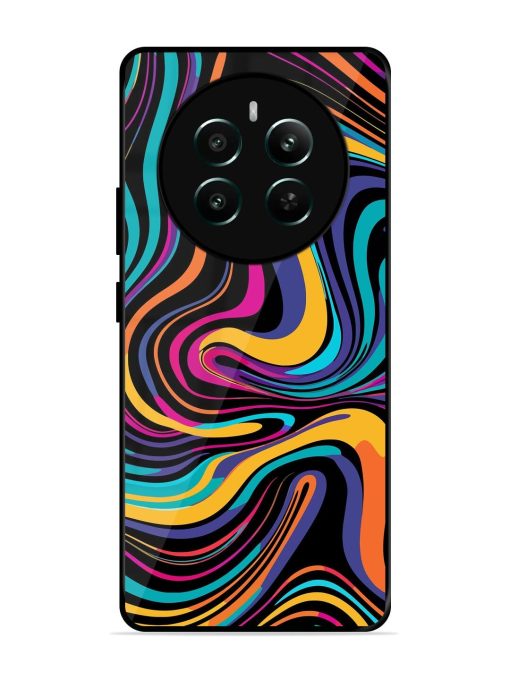 Psychedelic Swirl Glossy Soft Edge Case for Realme 12 Plus (5G) Chachhi