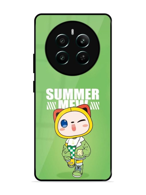 Purrfect Summer Glossy Soft Edge Case for Realme 12 Plus (5G) Chachhi