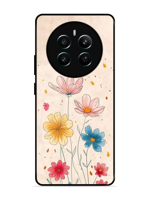 Delicate Bloom Glossy Soft Edge Case for Realme 12 Plus (5G) Chachhi