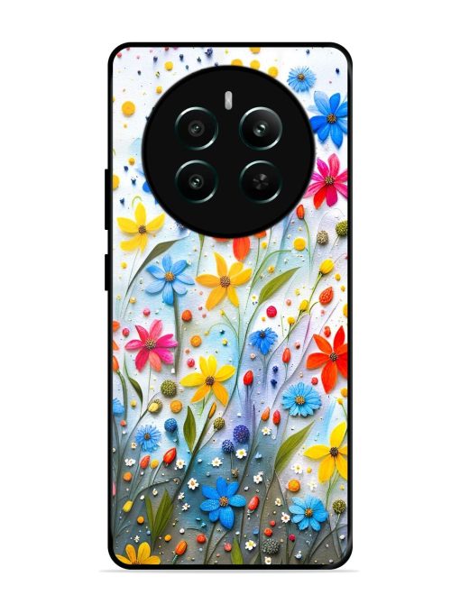 Vibrant Floral Glossy Soft Edge Case for Realme 12 Plus (5G) Chachhi