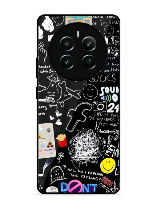 Doodle Diary Glossy Soft Edge Case for Realme 12 Plus (5G) Chachhi