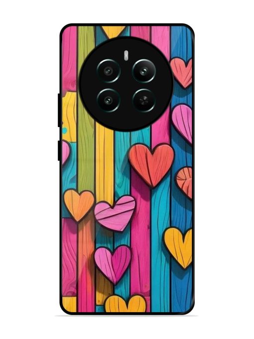 Rainbow Of Hearts Glossy Soft Edge Case for Realme 12 Plus (5G) Chachhi