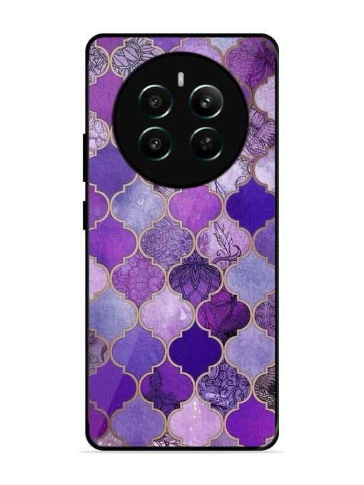 Purple Mosaic Magic Glossy Soft Edge Case for Realme 12 Plus (5G) Chachhi