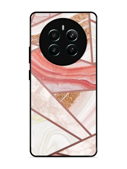 Rosy Mosaic Glossy Soft Edge Case for Realme 12 Plus (5G)