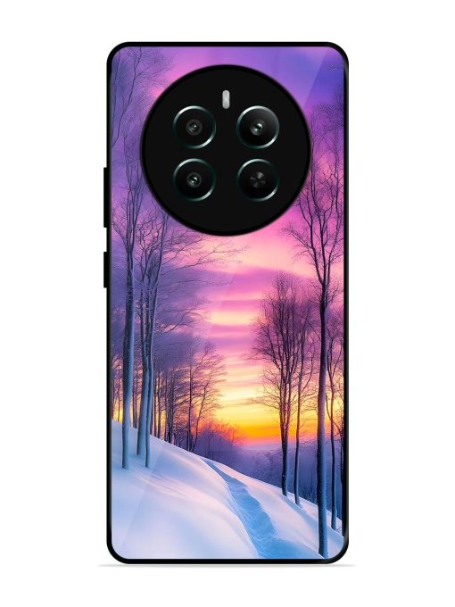 Winter'S Purple Haze Glossy Soft Edge Case for Realme 12 Plus (5G) Chachhi