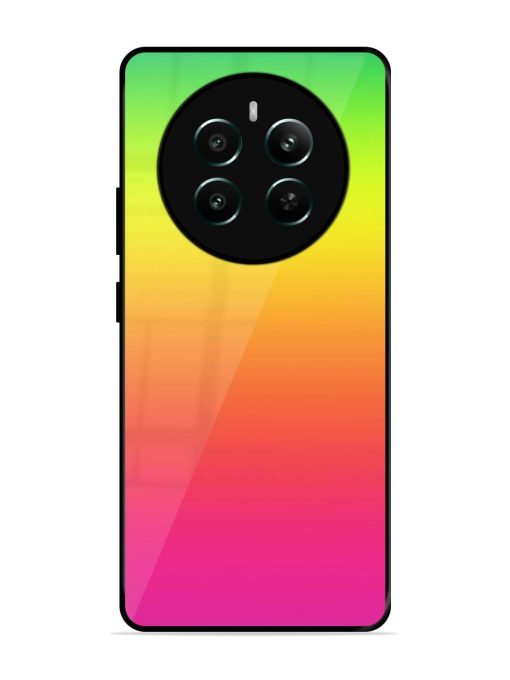 Rainbow Gradient Glossy Soft Edge Case for Realme 12 Plus (5G) Chachhi