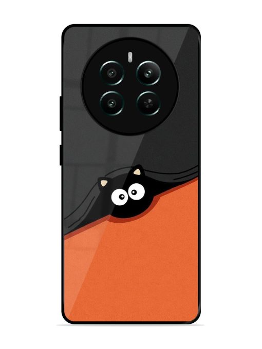 Peek-A-Boo Kitty Glossy Soft Edge Case for Realme 12 Plus (5G) Chachhi