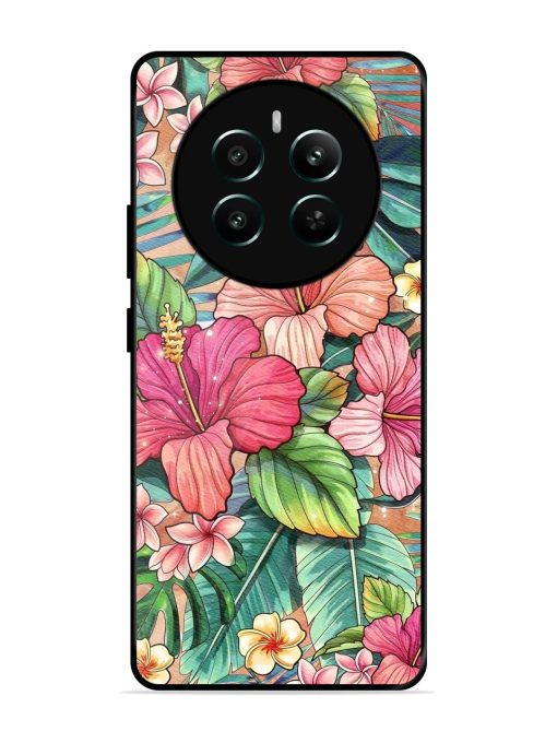 Tropical Tapestry Glossy Soft Edge Case for Realme 12 Plus (5G) Chachhi