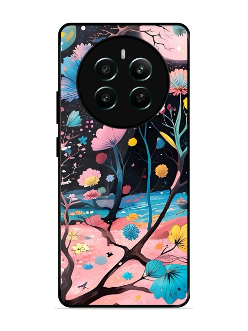 Cosmic Bloom Glossy Soft Edge Case for Realme 12 Plus (5G) Chachhi