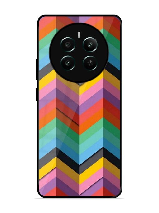 Colorful Zigzag Glossy Soft Edge Case for Realme 12 Plus (5G) Chachhi