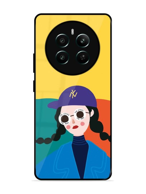 Starry-Eyed Girl Glossy Soft Edge Case for Realme 12 Plus (5G) Chachhi