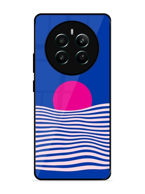 Pink Sunset Over Blue Waves Glossy Soft Edge Case for Realme 12 Plus (5G) Chachhi