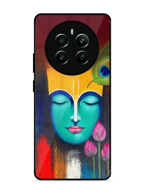 Divine Tranquility: The Face Of Krishna Glossy Soft Edge Case for Realme 12 Plus (5G) Chachhi