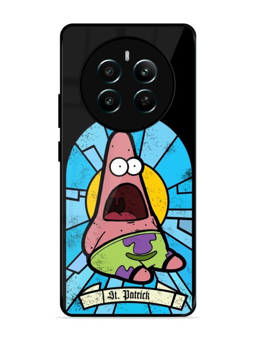 St. Patrick'S Day Stained Glass Patrick Star Glossy Soft Edge Case for Realme 12 Plus (5G)