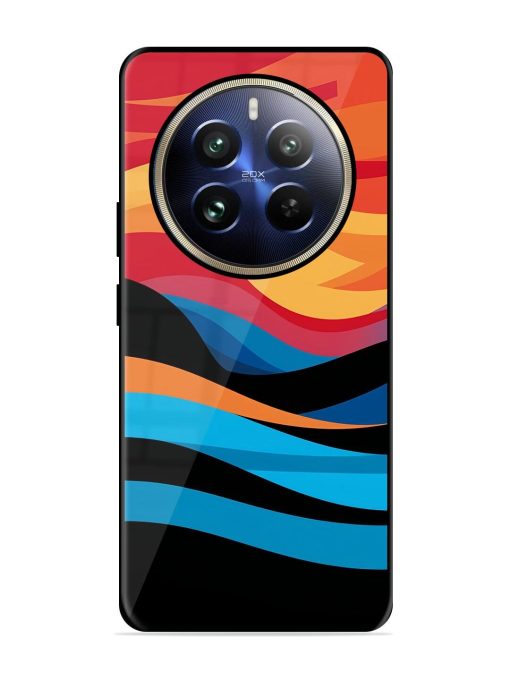 Blazing Currents Glossy Soft Edge Case for Realme 12 Pro (5G) Chachhi