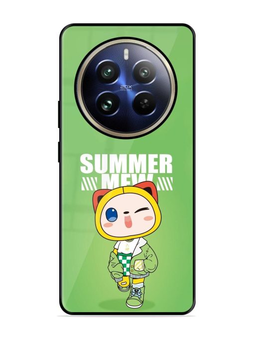 Purrfect Summer Glossy Soft Edge Case for Realme 12 Pro (5G) Chachhi