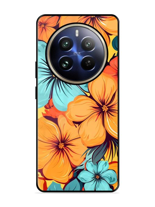 Tropical Bloom Glossy Soft Edge Case for Realme 12 Pro (5G) Chachhi