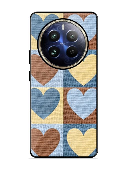 Hearts On Canvas Glossy Soft Edge Case for Realme 12 Pro (5G) Chachhi