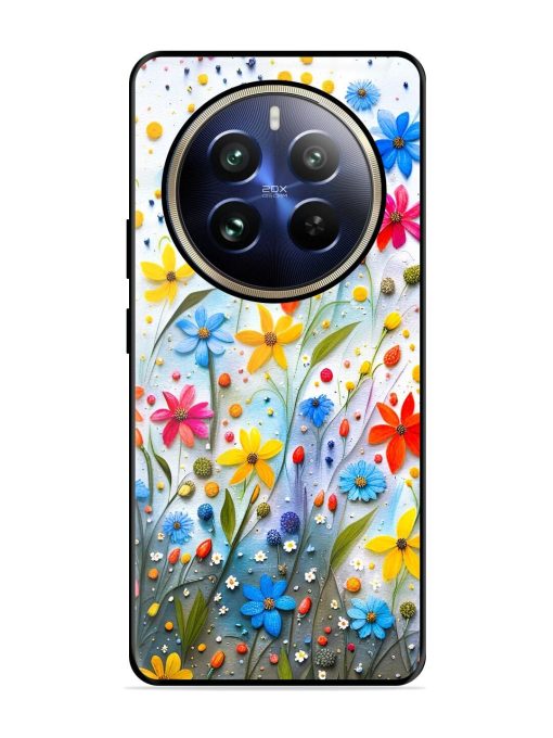 Vibrant Floral Glossy Soft Edge Case for Realme 12 Pro (5G) Chachhi